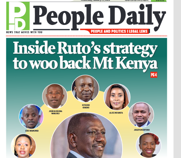 Kigumo MP slams People Daily over ‘false’ Ruto 2027 claim