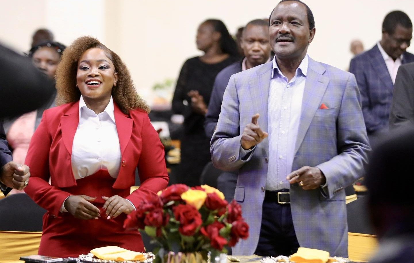 Kalonzo, Wandayi laud journalist Liz Mutuku at Foundation launch