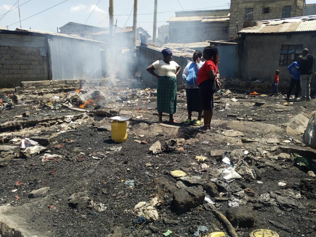 One dead, 50 families homeless after Mukuru night fire
